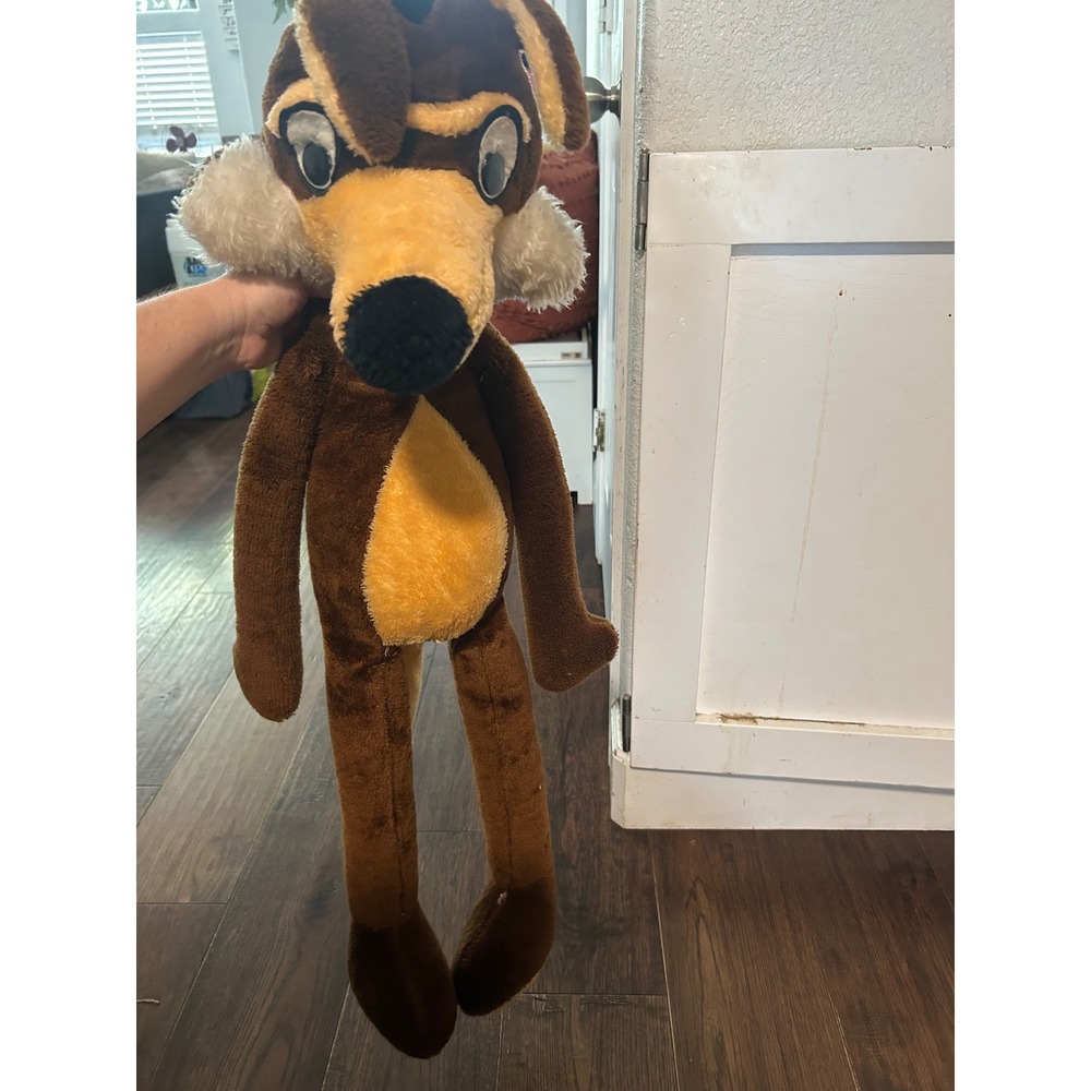 1971 Vintage Wile E. Coyote Plush Looney Tunes Warner Bros 36 in Stuffed Animal